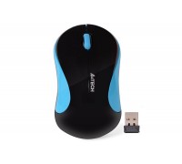 Миша A4Tech G3-270N USB V-Track  , бездротова, 1000dpi, чорний + блакитний