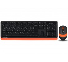 Комплект клавіатура+мишка A4Tech FG1010 (Orange) Fstyler, бездротовий, чорний+помаранчевий колір