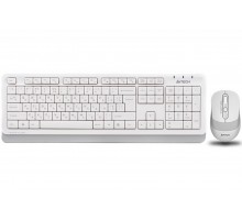 Комплект клавіатура+мишка A4Tech FG1010 (White) Fstyler,  бездротовий, USB, білий+сірий