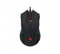 Миша ігрова A4Tech Bloody J90s (Black), Activated, Extra Fire Button, 8000 CPI, RGB, 20 млн. натискань, чорна, RGB підсвічування