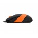 Миша A4Tech Fstyler FM10S (Orange), безшумна, USB, колір чорний+помаранчевий