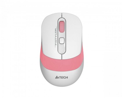 Миша бездротова A4Tech Fstyler FG10 (Pink), USB, колір білий+рожевий Миша бездротова A4Tech Fstyler FG10 (Pink), USB, колір білий+рожевий