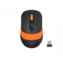 Миша бездротова A4Tech Fstyler FG10S (Orange),  безшумна, USB, колір чорний+помаранчевий