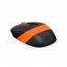 Миша бездротова A4Tech Fstyler FG10S (Orange), безшумна, USB, колір чорний+помаранчевий