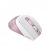 Миша бездротова A4Tech Fstyler FG35 (Pink), USB, колір білий+рожевий