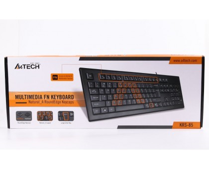 Клавіатура A4Tech KRS-85 USB, чорна