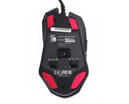 Миша ігрова A4Tech W60 Max Bloody (Stone black), активоване ПЗ Bloody, RGB, 10000 CPI, 50M натискань, чорний Миша ігрова A4Tech W60 Max Bloody (Stone black), активоване ПЗ Bloody, RGB, 10000 CPI, 50M натискань, чорний