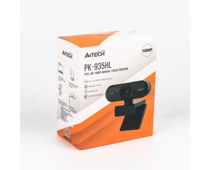 Веб-камера A4-Tech PK-935HL, 1080P, USB 2.0, вбудований мікрофон, кріплення 1/4'' під штатив