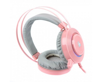 Гарнітура ігрова Bloody G521 (Pink) з мікрофоном, Hi Fi, 7.1 віртуальний звук, підсвічування 7 кольорів, USB рожеві Гарнітура ігрова Bloody G521 (Pink) з мікрофоном, Hi Fi, 7.1 віртуальний звук, підсвічування 7 кольорів, USB рожеві