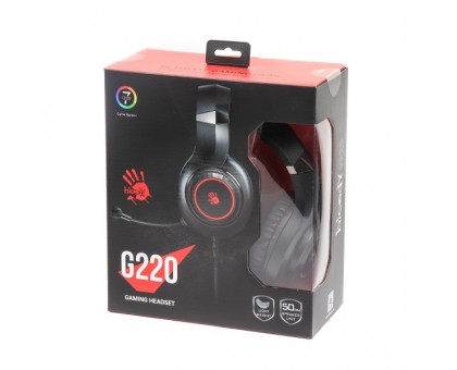 Навушники ігрові Bloody G220 з мікрофоном, чорні Навушники ігрові Bloody G220 з мікрофоном, чорні