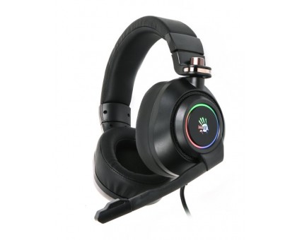 Гарнітура ігрова Bloody G580 (Black) з мікрофоном, складна конструкція, 7.1 віртуальний звук, RGB підсвічування, USB Гарнітура ігрова Bloody G580 (Black) з мікрофоном, складна конструкція, 7.1 віртуальний звук, RGB підсвічування, USB