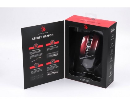 Миша ігрова A4Tech W60 Max Bloody (Gradient Red), RGB, 10000 CPI, 50M натискань, активоване ПЗ Bloody, колір чорний+червоний Миша ігрова A4Tech W60 Max Bloody (Gradient Red), RGB, 10000 CPI, 50M натискань, активоване ПЗ Bloody, колір чорний+червоний
