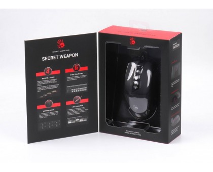 Миша ігрова A4Tech Bloody W70 Max (Stone black), активоване ПЗ, RGB, 10000 CPI, 50M натискань, чорний Миша ігрова A4Tech Bloody W70 Max (Stone black), активоване ПЗ, RGB, 10000 CPI, 50M натискань, чорний