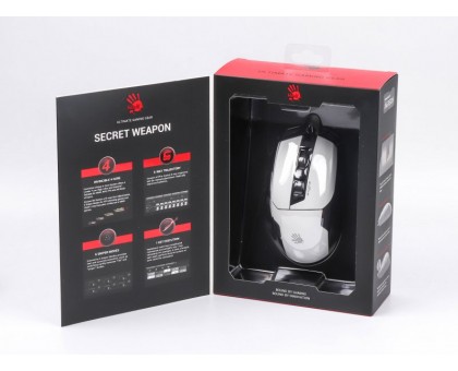 Миша ігрова A4Tech Bloody W70 Max (Panda White), RGB, 10000 CPI, 50M натискань, чорний + білий Миша ігрова A4Tech Bloody W70 Max (Panda White), RGB, 10000 CPI, 50M натискань, чорний + білий