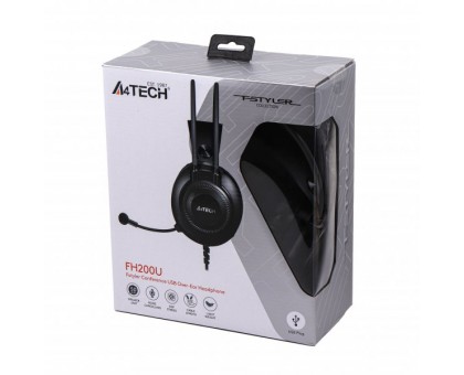 Навушники A4-Tech FH200U (Grey) USB з мікрофоном, Fstyler USB Stereo Headphone, сірий Навушники A4-Tech FH200U (Grey) USB з мікрофоном, Fstyler USB Stereo Headphone, сірий