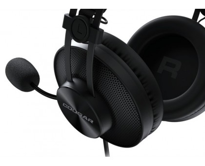 Ігрова гарнітура Cougar Immersa Essential Black, 40 мм драйвери, мікрофон з шумопригніченням