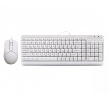 Комплект клавіатура+мишка A4Tech F1512 (White) Fstyler, дротовий, USB, білий колір