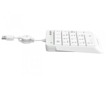 Клавіатура цифрова A4Tech FK13, колір білий, USB Клавіатура цифрова A4Tech FK13, колір білий, USB