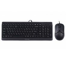 Комплект клавіатура+мишка A4Tech F1512 (Black) Fstyler, дротовий, USB, чорний колір