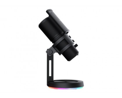 Мікрофон Cougar Screamer X настільний, підставка RGB із концентратором USB 3.0, чорний