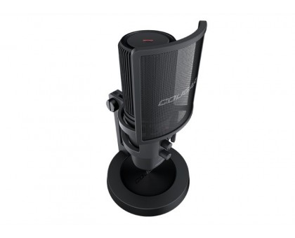 Мікрофон Cougar Screamer X настільний, підставка RGB із концентратором USB 3.0, чорний