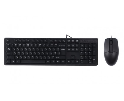 Комплект клавіатура+мишка A4Tech KK-3+OP-330, USB, Чорна Комплект клавіатура+мишка A4Tech KK-3+OP-330, USB, Чорна