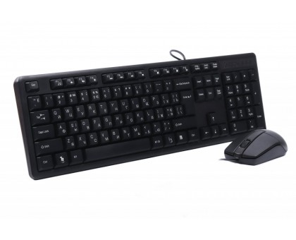 Комплект клавіатура+мишка A4Tech KK-3+OP-330, USB, Чорна Комплект клавіатура+мишка A4Tech KK-3+OP-330, USB, Чорна