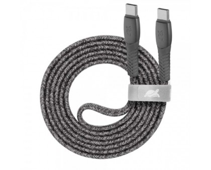 Кабель USB 2.0, PS6105 GR12, Type-C/Type-C, 3А, 60Вт, сірий Кабель USB 2.0, PS6105 GR12, Type-C/Type-C, 3А, 60Вт, сірий