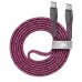 Кабель USB 2.0, PS6105 RD12, Type-C/Type-C, 3А, 60Вт, червоний