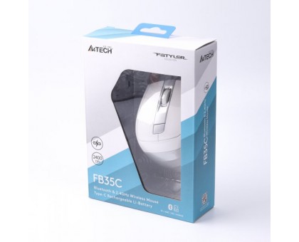 Миша бездротова A4Tech Fstyler FB35C (Icy White), USB, колір крижано-білий Миша бездротова A4Tech Fstyler FB35C (Icy White), USB, колір крижано-білий