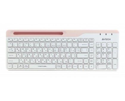 Клавіатура бездротова A4Tech FBK27C AS (White) Fstyler, (BT + 2.4 ГГц), з акумулятором, quiet key, колір білий Клавіатура бездротова A4Tech FBK27C AS (White) Fstyler, (BT + 2.4 ГГц), з акумулятором, quiet key, колір білий