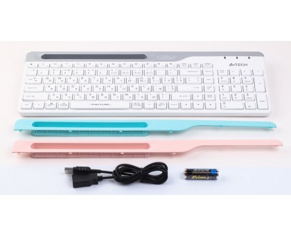 Клавіатура бездротова A4Tech FBK27C AS (White) Fstyler, (BT + 2.4 ГГц), з акумулятором, quiet key, колір білий Клавіатура бездротова A4Tech FBK27C AS (White) Fstyler, (BT + 2.4 ГГц), з акумулятором, quiet key, колір білий