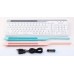 Клавіатура бездротова A4Tech FBK27C AS (White) Fstyler, (BT + 2.4 ГГц), з акумулятором, quiet key, колір білий