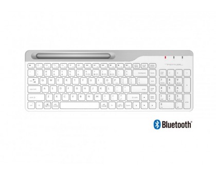 Клавіатура бездротова A4Tech FBK27C AS (White) Fstyler, (BT + 2.4 ГГц), з акумулятором, quiet key, колір білий Клавіатура бездротова A4Tech FBK27C AS (White) Fstyler, (BT + 2.4 ГГц), з акумулятором, quiet key, колір білий