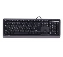 Клавіатура A4Tech FKS10 (Grey), Fstyler Sleek MMedia Comfort, USB, колір чорний+сірий