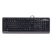 Клавіатура A4Tech FKS10 (Grey), Fstyler Sleek MMedia Comfort, USB, колір чорний+сірий