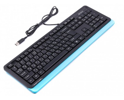 Клавіатура A4Tech Fstyler FKS10 (Blue), USB, колір чорний+ синій Клавіатура A4Tech Fstyler FKS10 (Blue), USB, колір чорний+ синій