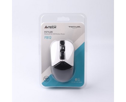 Миша бездротова A4Tech Fstyler FB12 (Panda), USB, колір чорний+ білий Миша бездротова A4Tech Fstyler FB12 (Panda), USB, колір чорний+ білий
