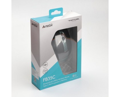 Миша бездротова A4Tech FB35C (Midnight Green) Fstyler, BT, USB, колір зелений
