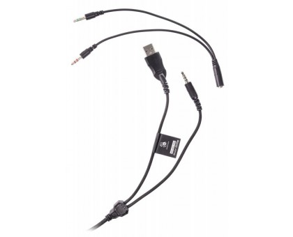 Гарнітура ігрова Bloody G535Py (Black+Silver) з мікрофоном, об'ємний звук, RGB підсвічування, USB+3.5 jack Гарнітура ігрова Bloody G535Py (Black+Silver) з мікрофоном, об'ємний звук, RGB підсвічування, USB+3.5 jack