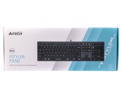 Клавіатура A4Tech FX-50 USB (Grey), Fstyler, сірий колір, USB Клавіатура A4Tech FX-50 USB (Grey), Fstyler, сірий колір, USB