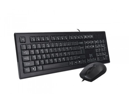 Комплект клавіатура+мишка A4Tech KR-85+OP-720S, USB, Чорна