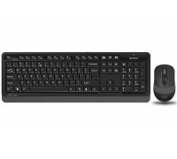 Комплект клавіатура+мишка A4Tech FG1010S (Grey) Fstyler, бездротовий, USB, чорний+сірий колір