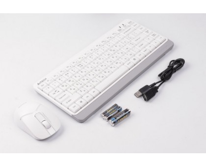 Комплект клавіатура+мишка A4Tech FG1112 (White) Fstyler, бездротовий, USB, білий Комплект клавіатура+мишка A4Tech FG1112 (White) Fstyler, бездротовий, USB, білий