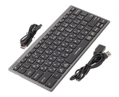 Клавіатура A4Tech FBX51C (Grey) Fstyler бездротова з ножичним перемикачем, сіра Клавіатура A4Tech FBX51C (Grey) Fstyler бездротова з ножичним перемикачем, сіра