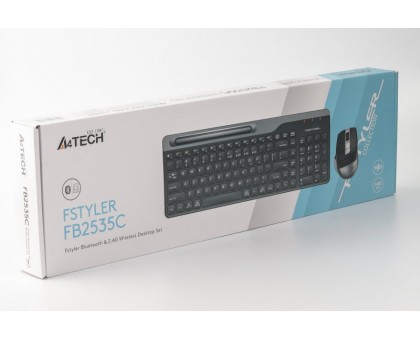 Комплект клавіатура+мишка A4Tech FB2535C (Smoky Grey) Fstyler, (FB35C+FBK25 Smoky Grey), USB, колір димчато-сірий Комплект клавіатура+мишка A4Tech FB2535C (Smoky Grey) Fstyler, (FB35C+FBK25 Smoky Grey), USB, колір димчато-сірий