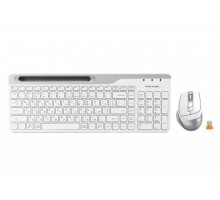 Комплект клавіатура+мишка A4Tech FB2535C (Icy White) Fstyler,  (FB35C+FBK25 Smoky Grey), USB, колір крижано-білий