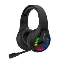 Гарнітура ігрова Bloody GR230 (Black) з мікрофоном, Neon LED Bluetooth + 2.4GHz + 3.5 jack, чорний колір