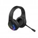 Гарнітура ігрова Bloody GR230 (Black) з мікрофоном, Neon LED Bluetooth + 2.4GHz + 3.5 jack, чорний колір