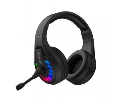 Гарнітура ігрова Bloody GR230 (Black) з мікрофоном, Neon LED Bluetooth + 2.4GHz + 3.5 jack, чорний колір Гарнітура ігрова Bloody GR230 (Black) з мікрофоном, Neon LED Bluetooth + 2.4GHz + 3.5 jack, чорний колір